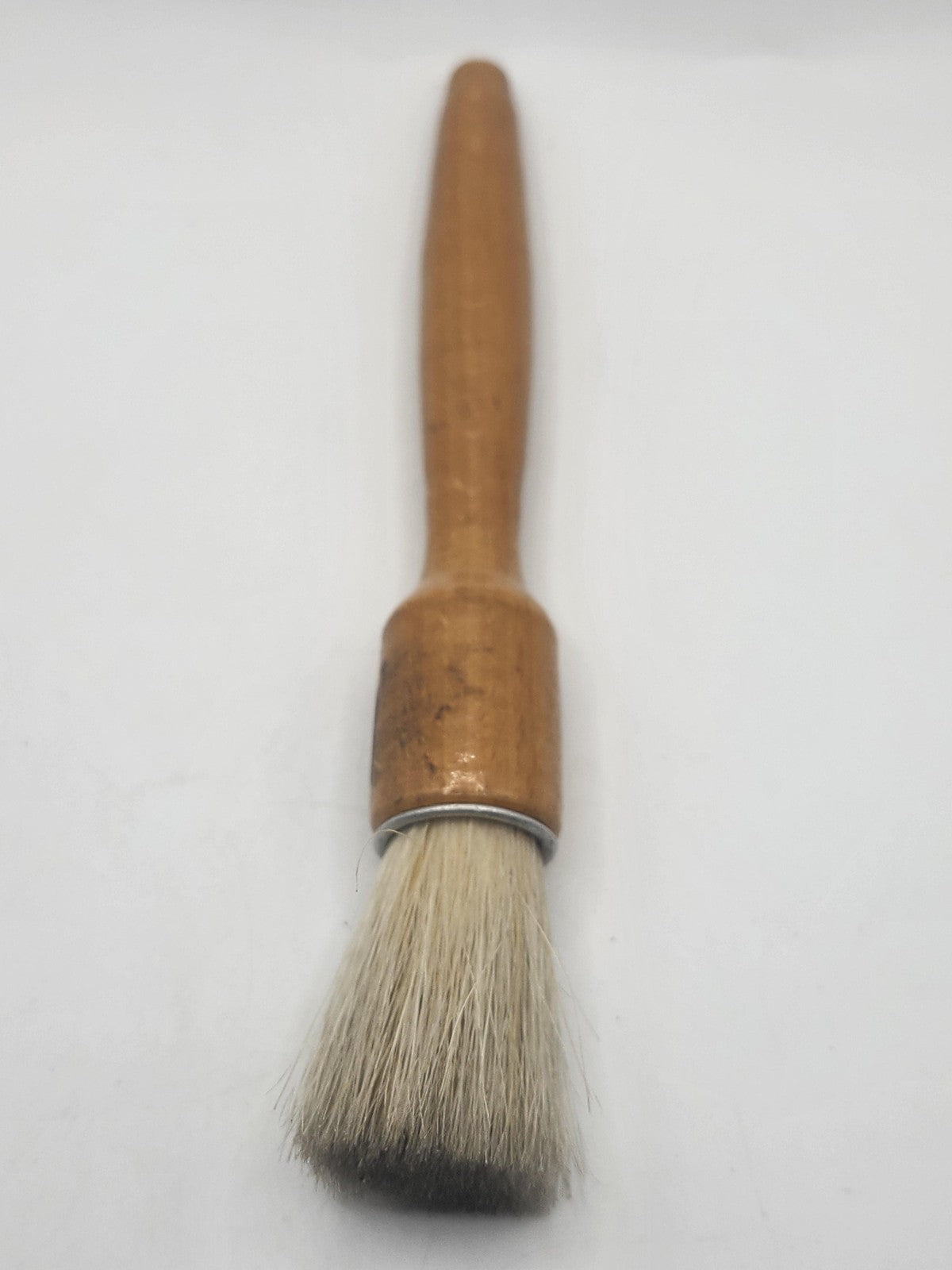 Wood Handle Horsehair Scrub Brush Brown Long Cleaning Tool Dusting Household