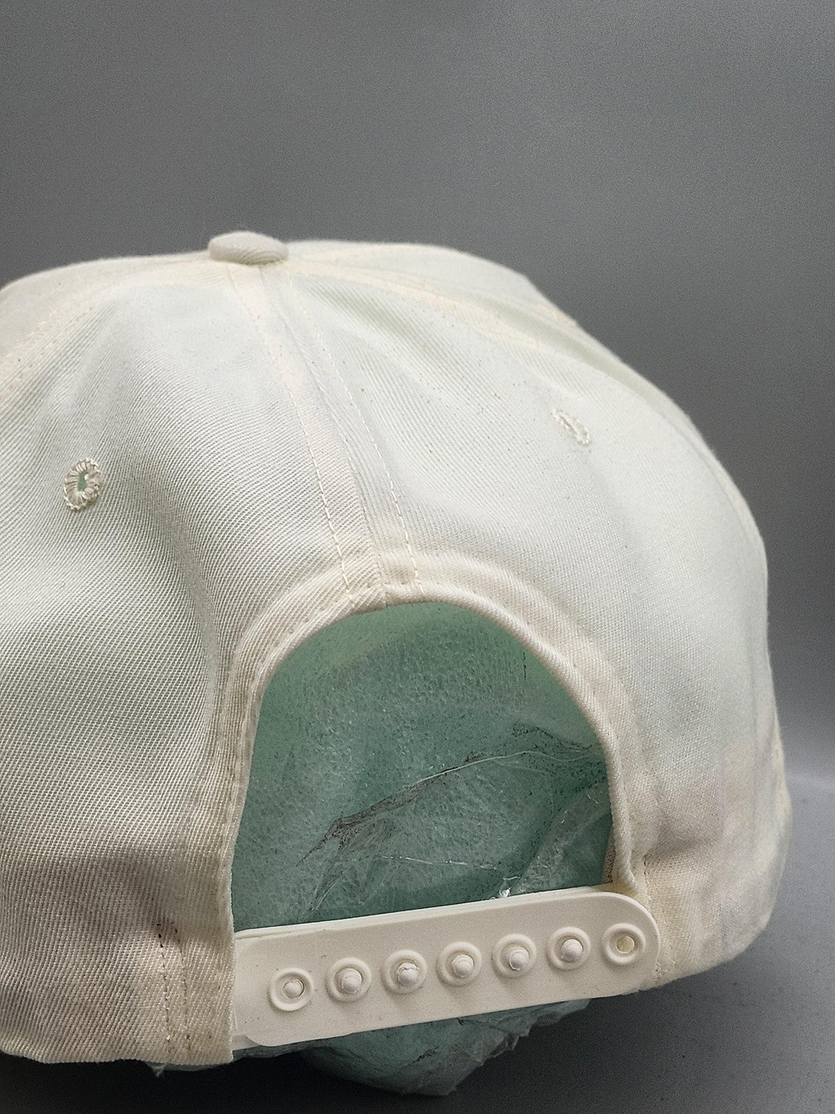 Vintage Boca Raton G.C. New Era Hat Cap Snap Back Mens L White Rope 80s