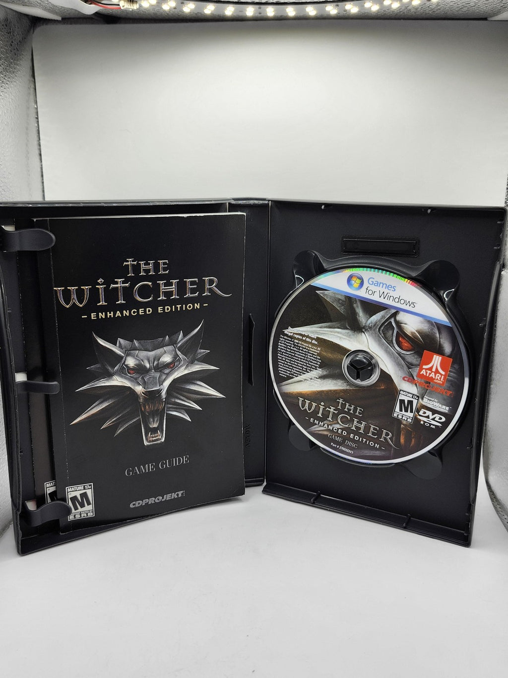 The Witcher Enhanced Edition PC Windows DVD Game CIB Manual Atari RPG M Fantasy