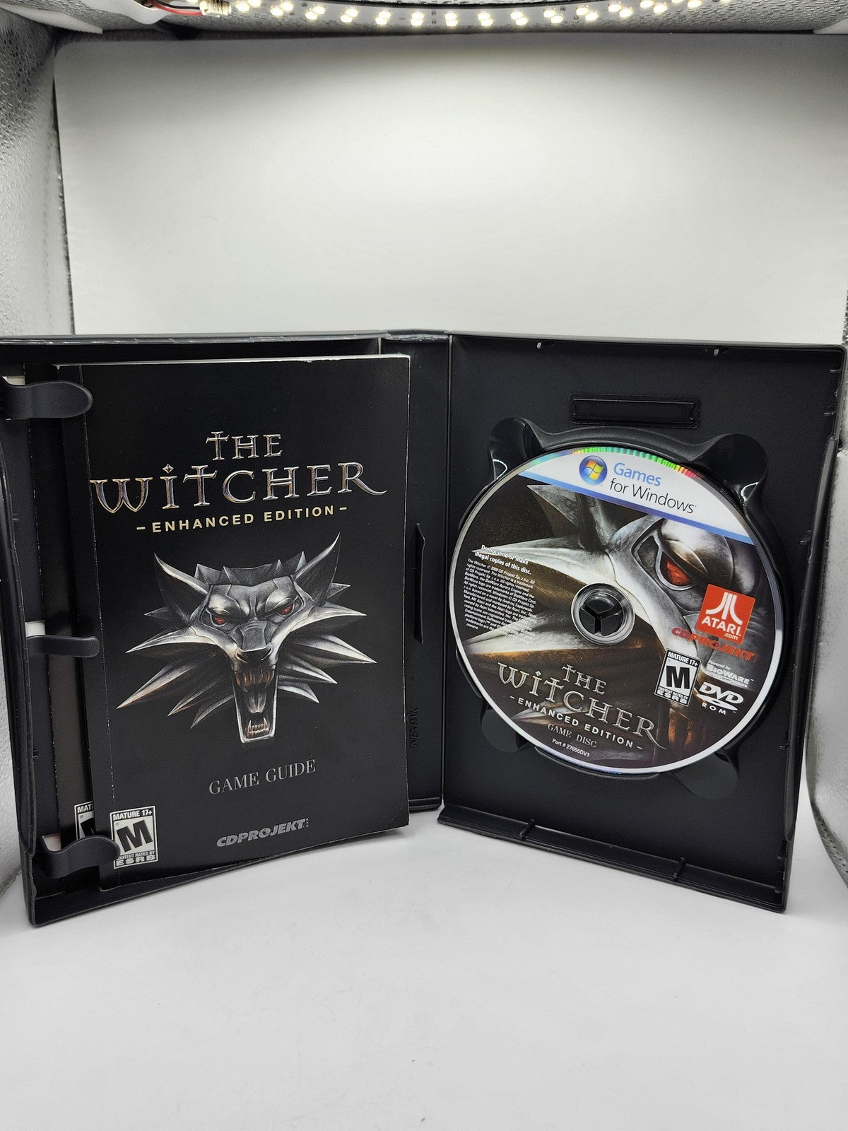 The Witcher Enhanced Edition PC Windows DVD Game CIB Manual Atari RPG M Fantasy