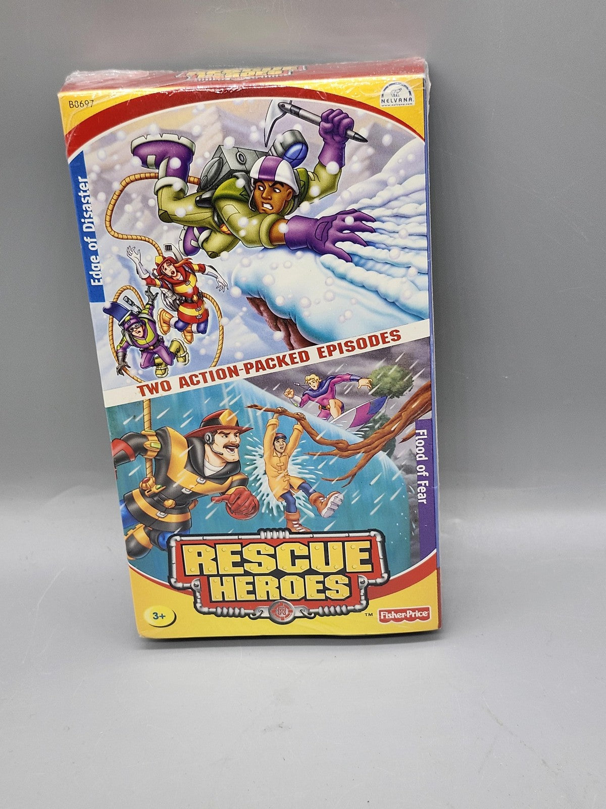 Vintage Rescue Heroes Edge Of Disaster Flood Of Fear ER VHS Tape Fisher Price