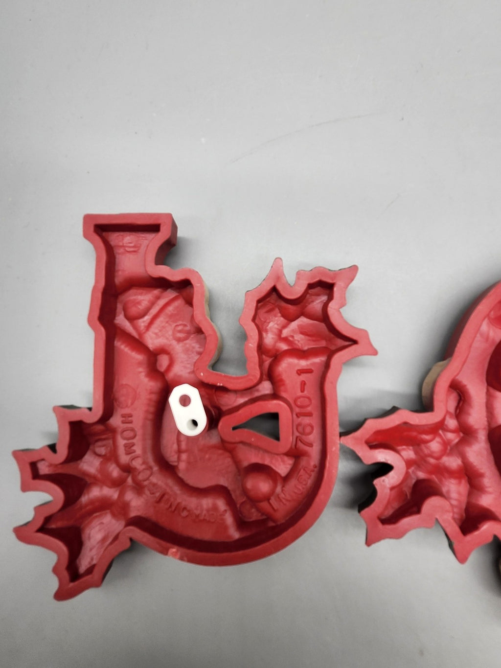 Homco JOY Teddy Bear Wall Plaque Set 3pc Red Green Plastic Christmas Decor