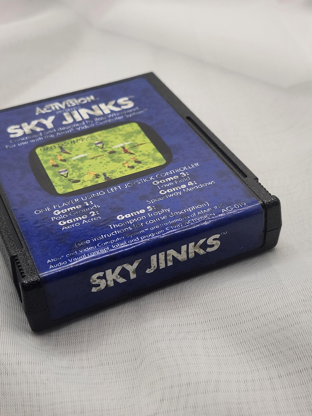 Sky Jinks Atari Video Computer System Game Cart Activision 1982 Racing AG-019
