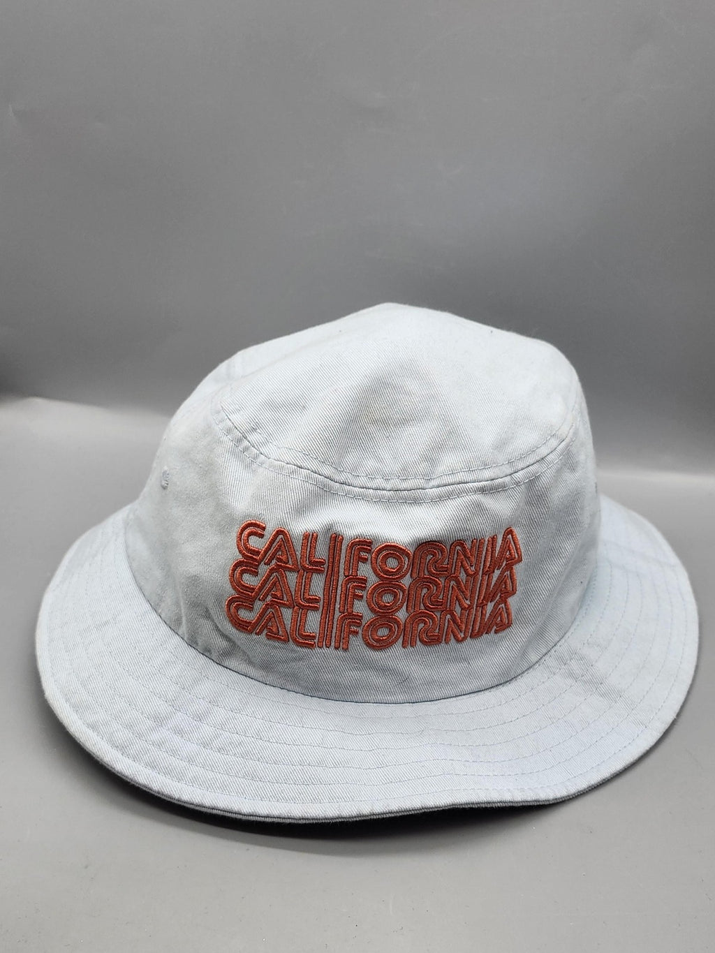 American Needle California Hat Bucket Fitted Mens L Blue Twill Beach Summer