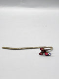 Cloisonne Enamel Butterfly Bookmark Decorative Hook Multicolor Animal Print