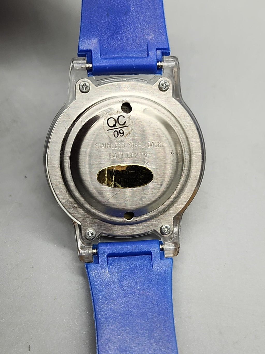 Digital Talking Watch Boys Blue Cartoon Chef Character LCD Quartz Wristwatch