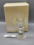 Oleg Cassini Archangel Figurine Medium Clear Iridescent Crystal Angel Decor