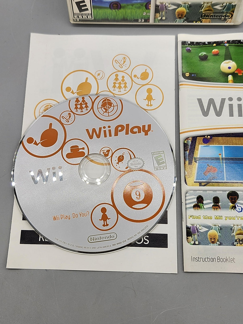Wii Play Nintendo Wii Game CIB Nintendo NTSC-U/C E Family Party 2007 Mini-Games