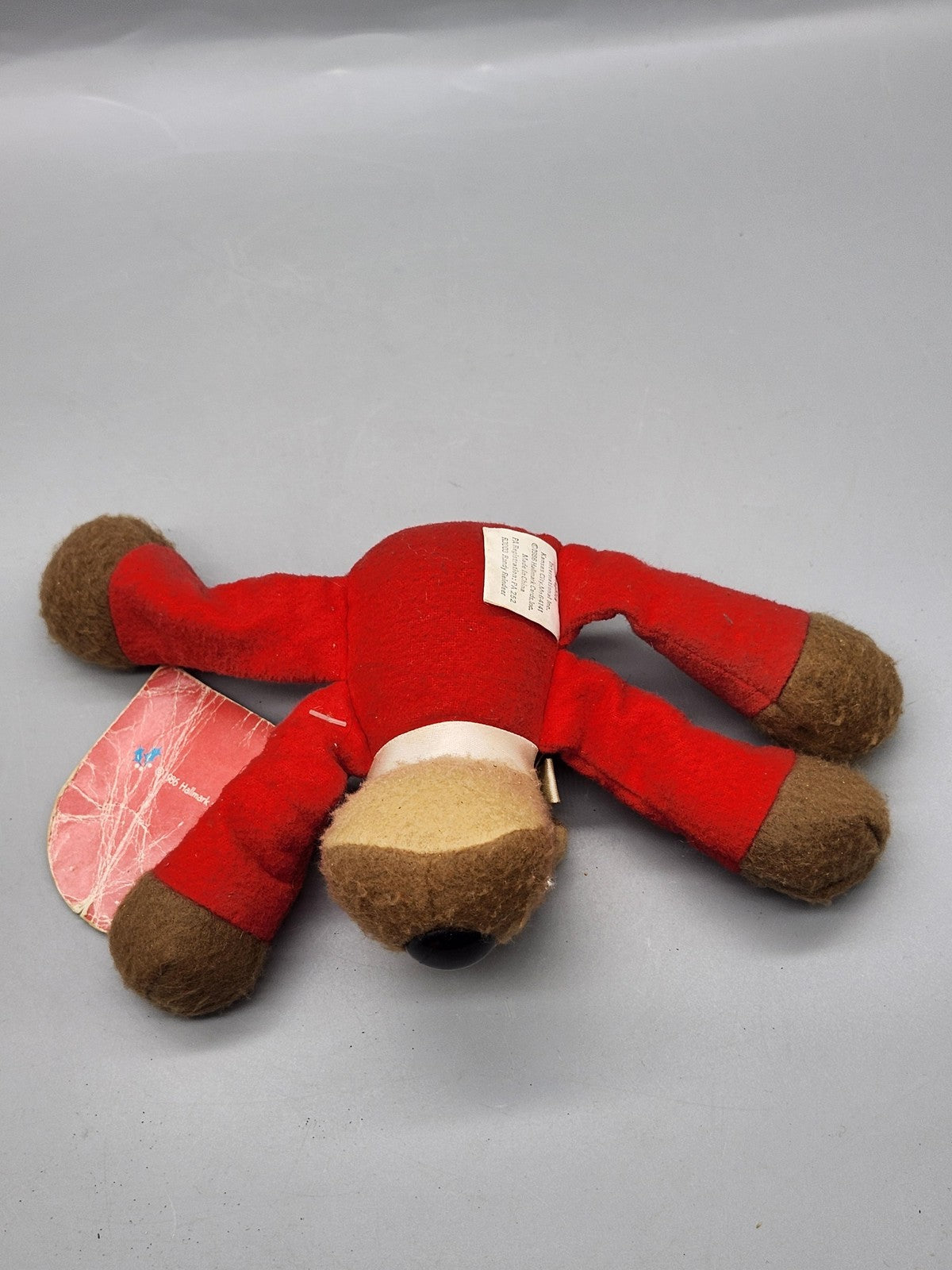 Vintage Hallmark Randy Reindeer Rodney Plush Small Red Christmas Stuffed Toy