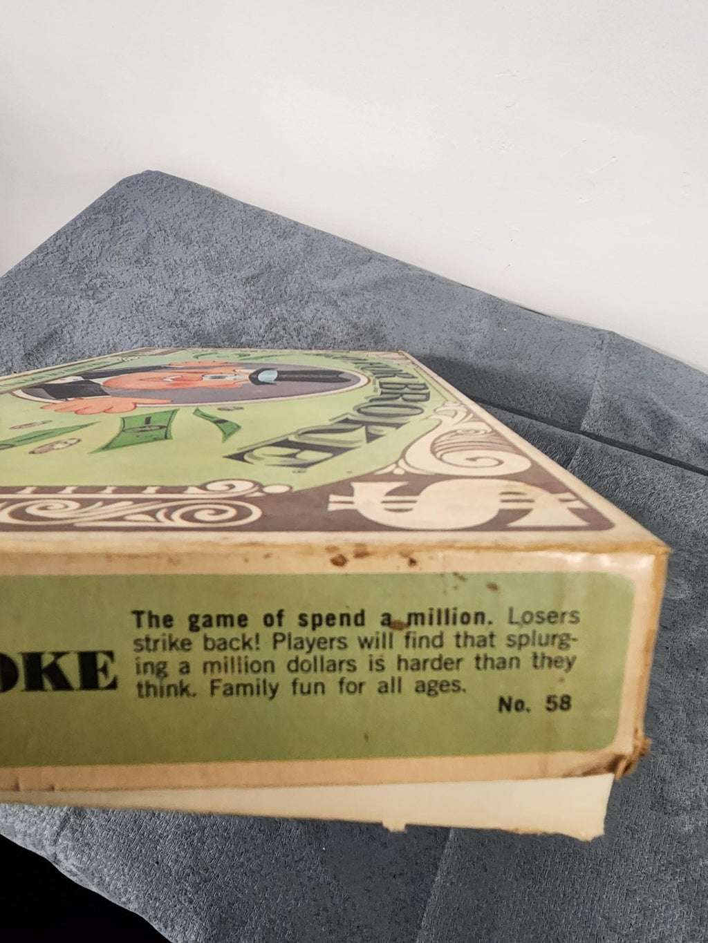 Vintage 1965 Go For Broke Board Game Selchow & Righter Complete? Retro Game
