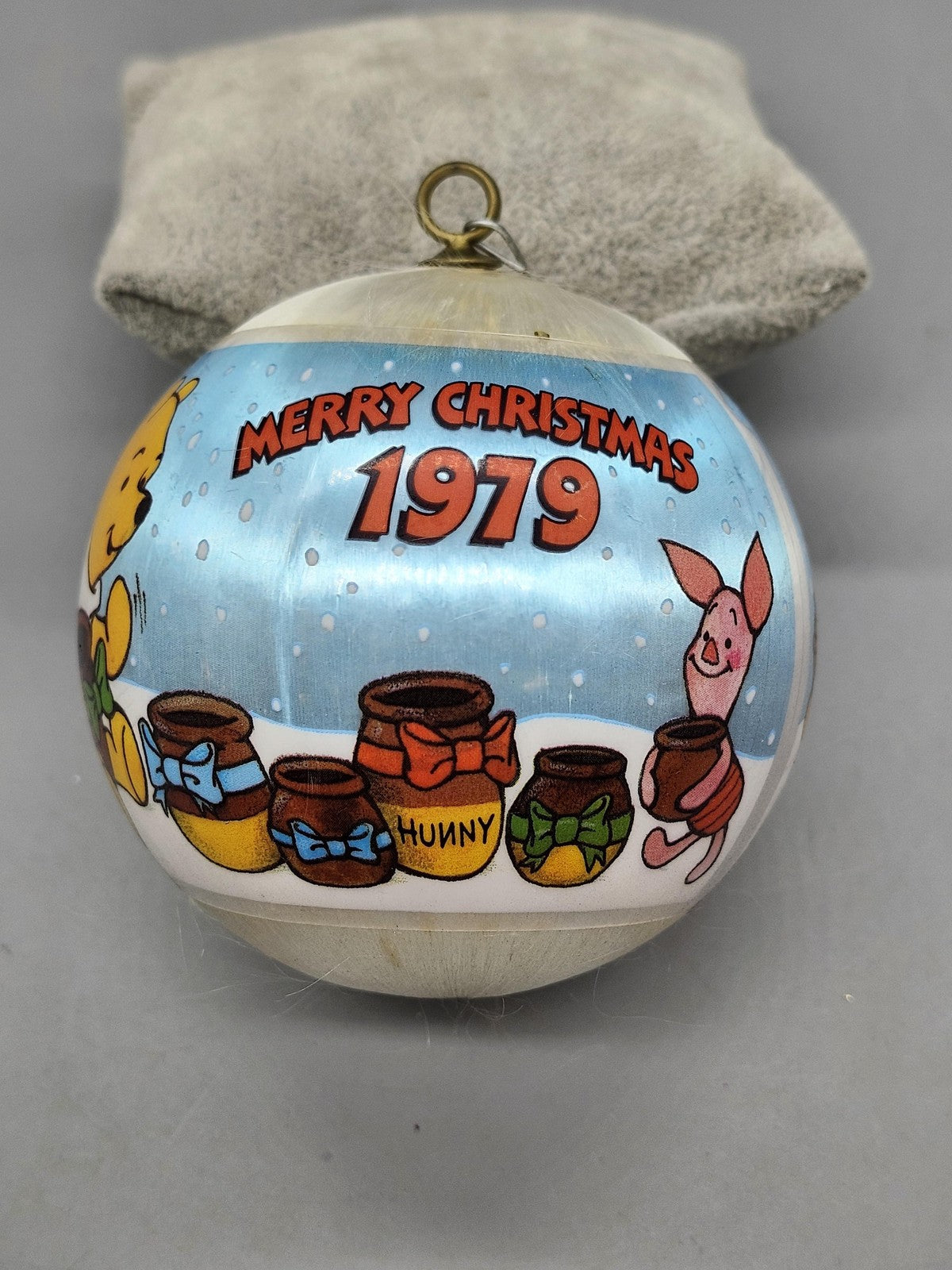 Vintage Disney Winnie The Pooh 1979 Christmas Ornament Plastic Multicolor Decor