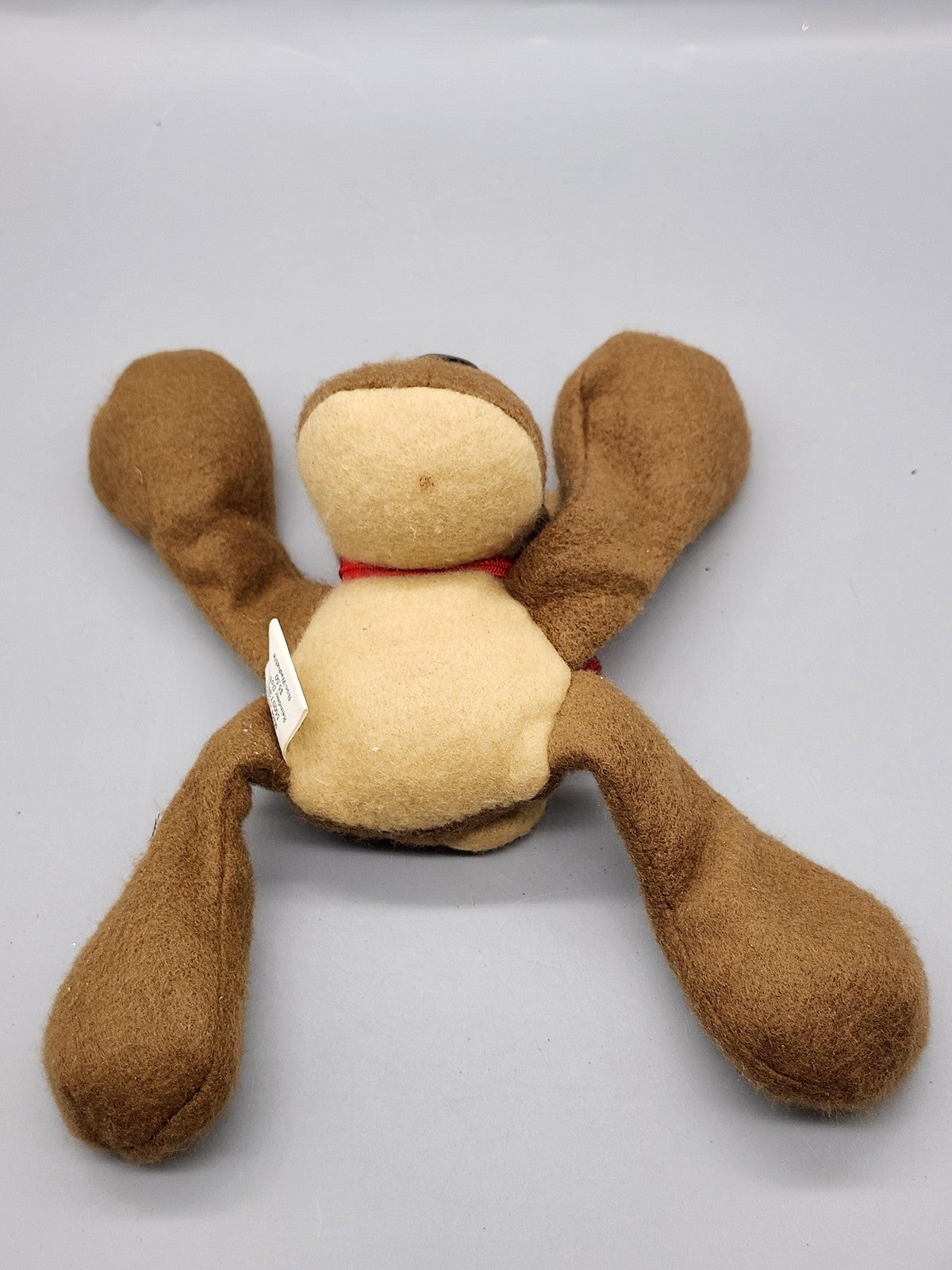 Hallmark Brown Reindeer Plush Stuffed Animal Toy Small Christmas Laying Flat