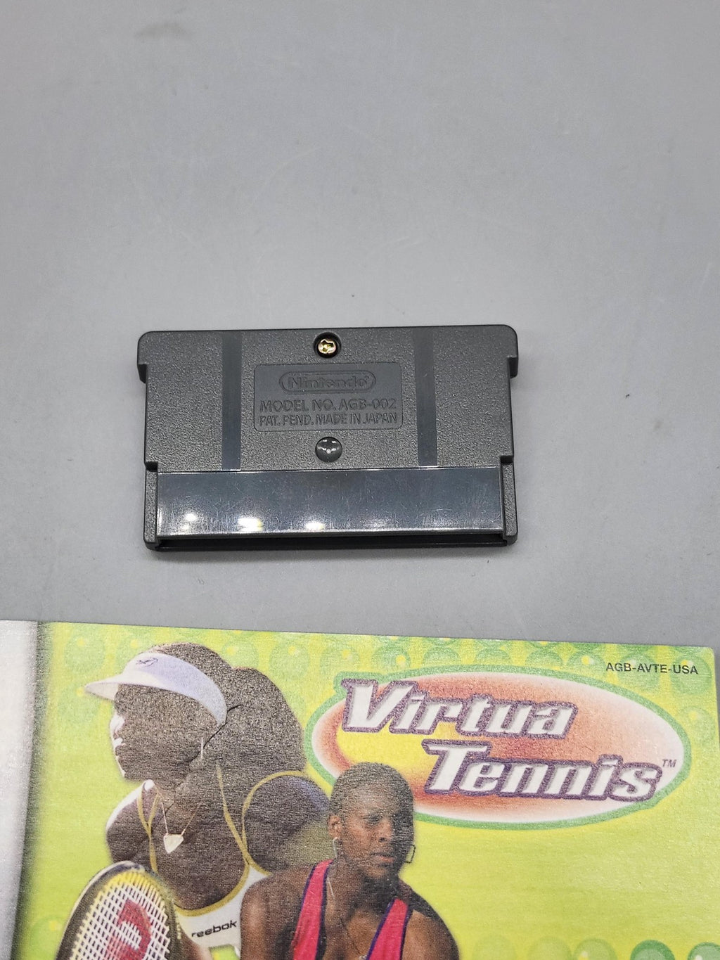 Virtua Tennis Nintendo Game Boy Advance Game Cart Manual THQ NTSC-U/C 2002 Japan