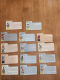 Vintage G.I. Joe Cobra File Card Lot 14pc Hasbro Action Figure Inserts Mixed