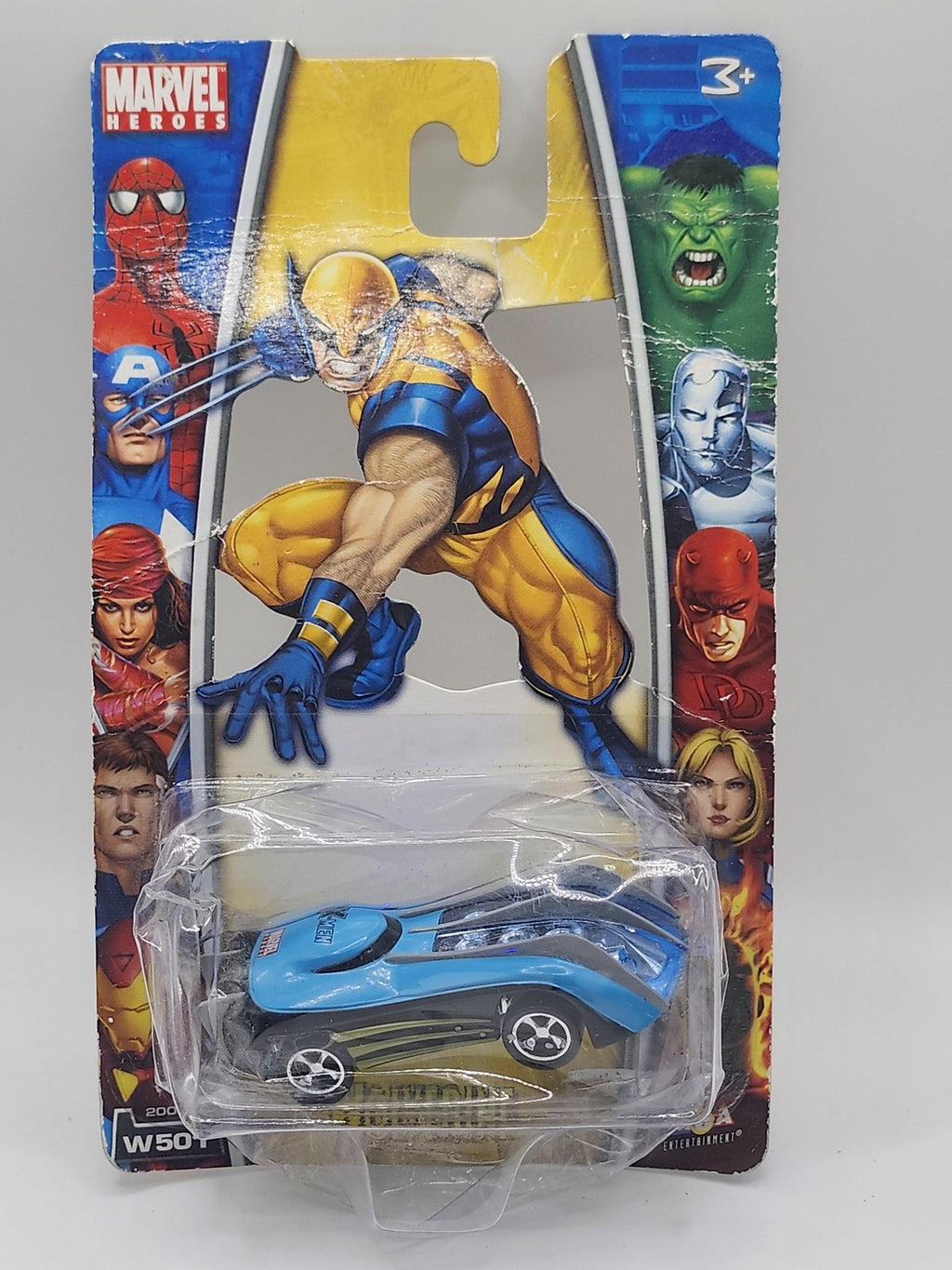 Marvel Heroes Wolverine X-Men Diecast Car MGA Entertainment 2006 New Blue Carded