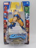 Marvel Heroes Wolverine X-Men Diecast Car MGA Entertainment 2006 New Blue Carded