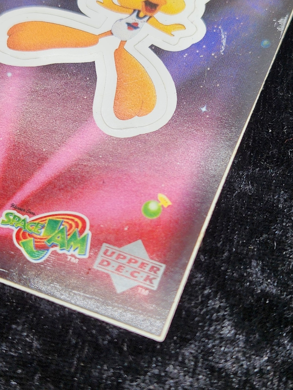 1997 Upper Deck Space Jam Cosmic Showdown CS19 Tweety Bird Die-Cut Sticker Card
