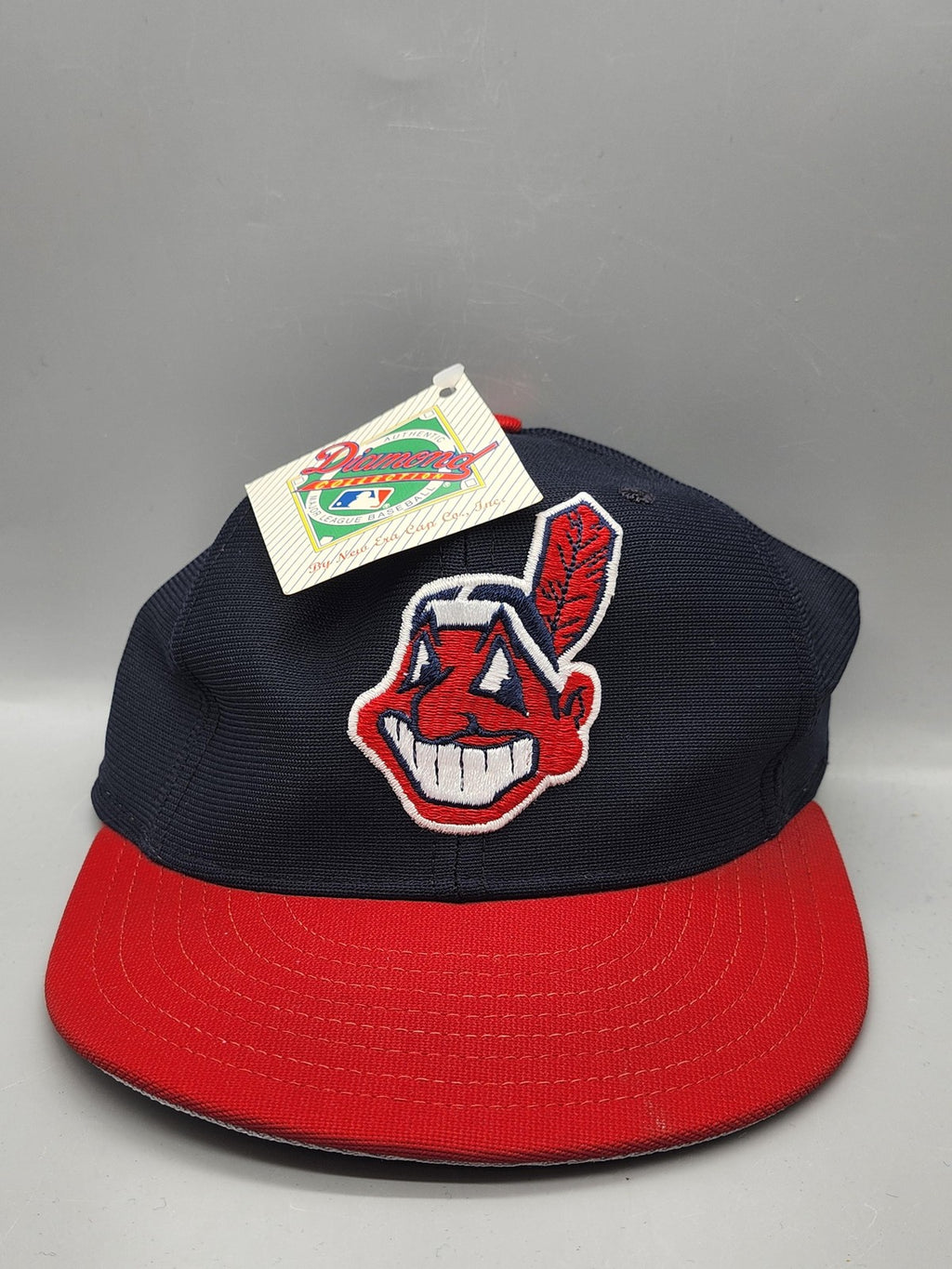 Vintage Cleveland Giants Hat Cap Fitted Mens 6 7/8 MLB Baseball New Era Blue Red