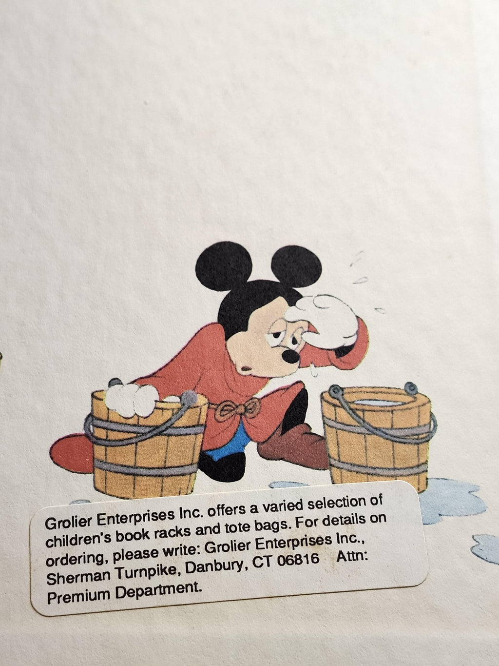 Vintage Sorcerer's Apprentice Walt Disney Blue HC Kids Picture Book 1973 USA