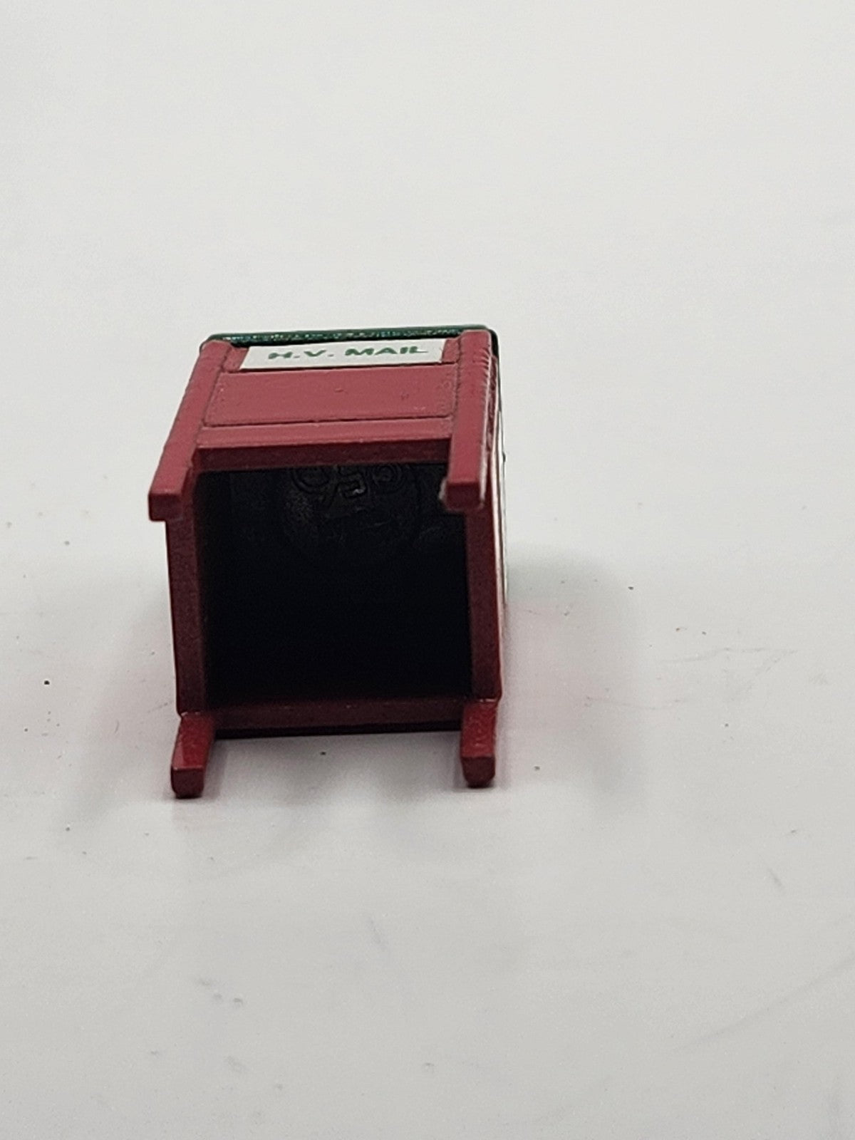 Mini Red Metal Christmas Mailbox Toy Delivery Zone 56 Painted Outdoor Decor