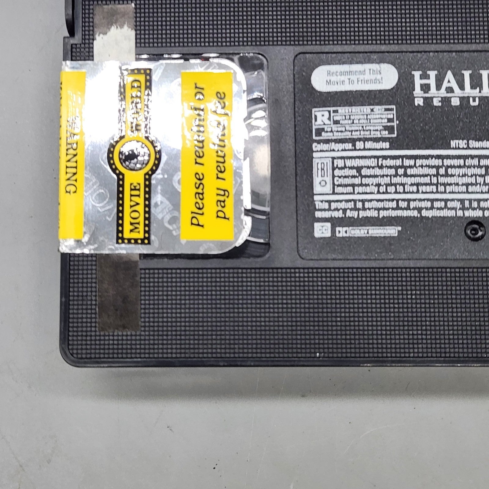 Halloween Resurrection VHS 🎬 Retro Horror Classic – Video Store Era Tape