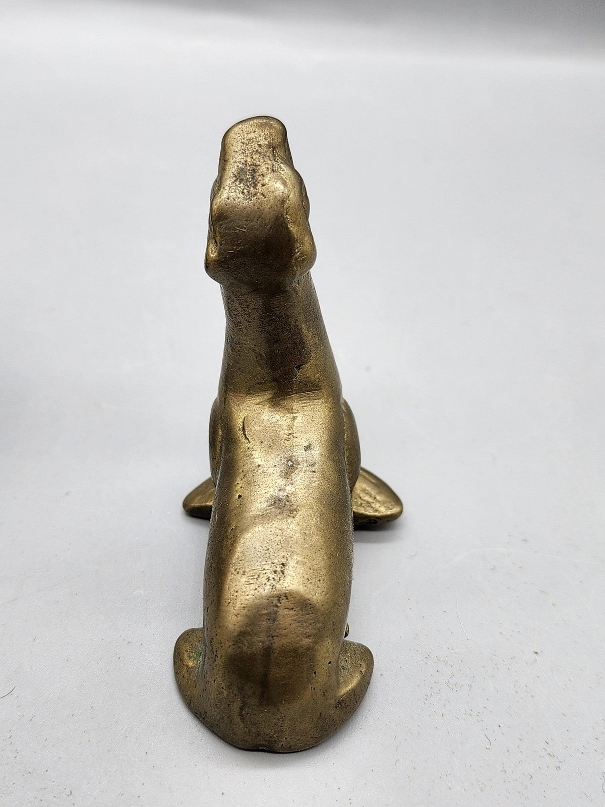 Vintage Brass Sea Lion Figurine Small Gold Tone Animal Statue Desk Decor