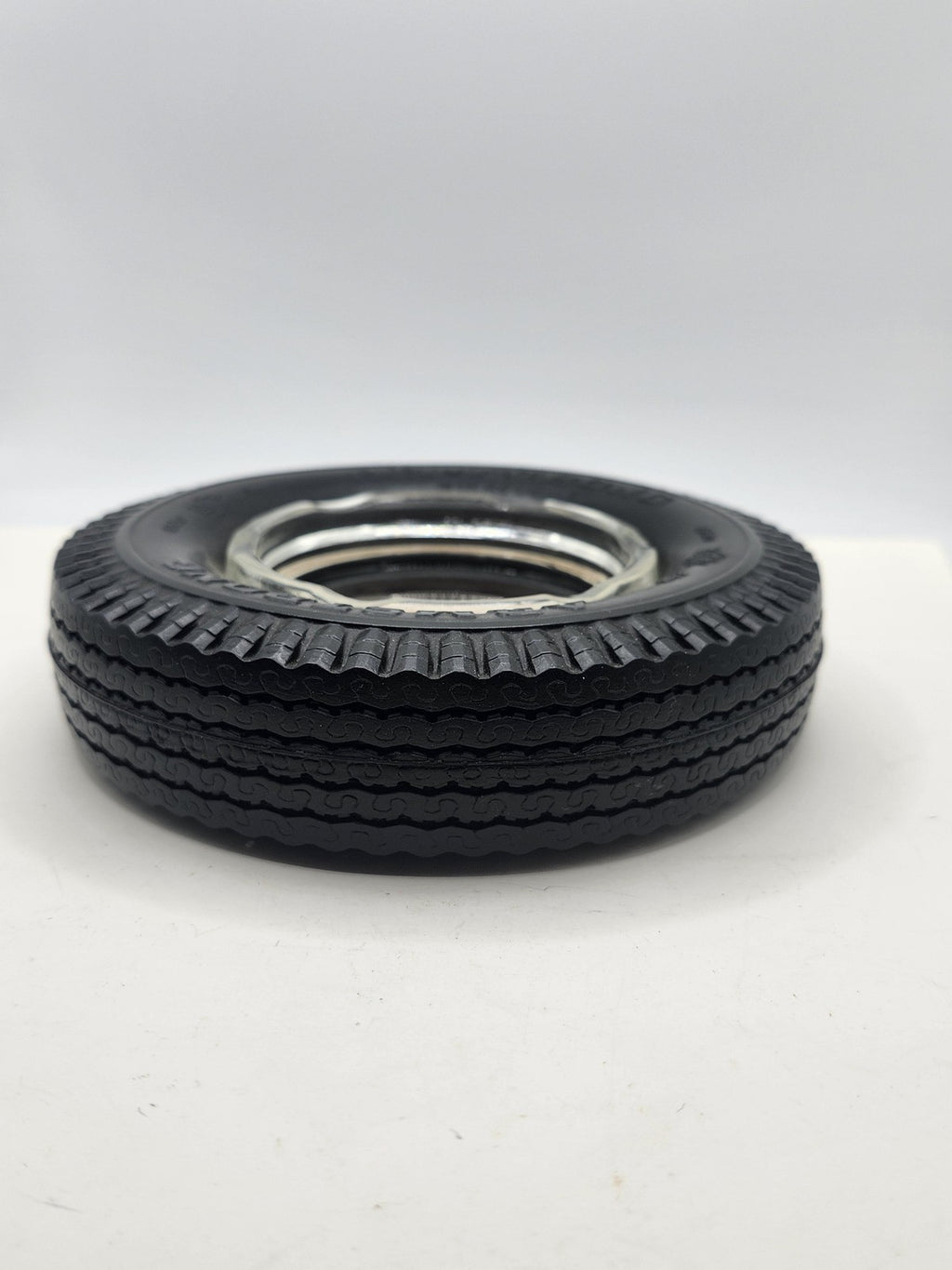 Vintage Armstrong Tires Rhino-Flex Tire Ashtray Black Rubber Advertising