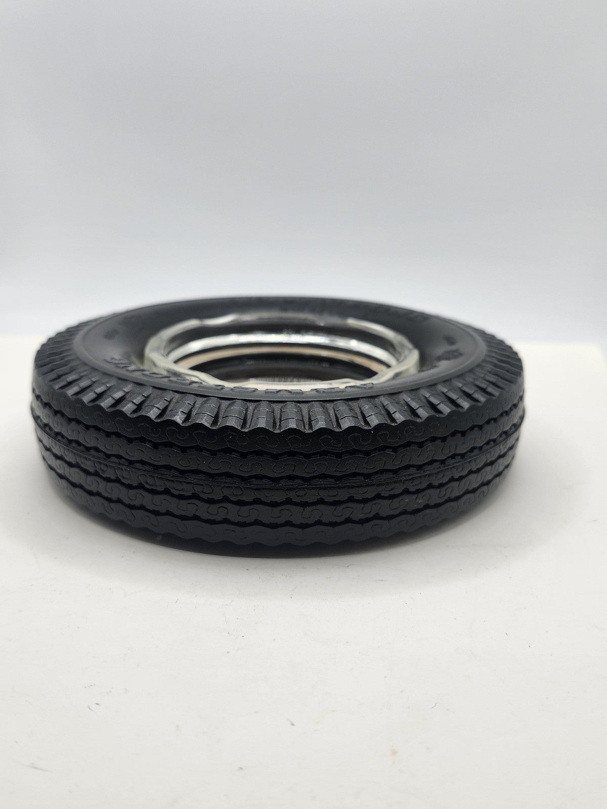 Vintage Armstrong Tires Rhino-Flex Tire Ashtray Black Rubber Advertising