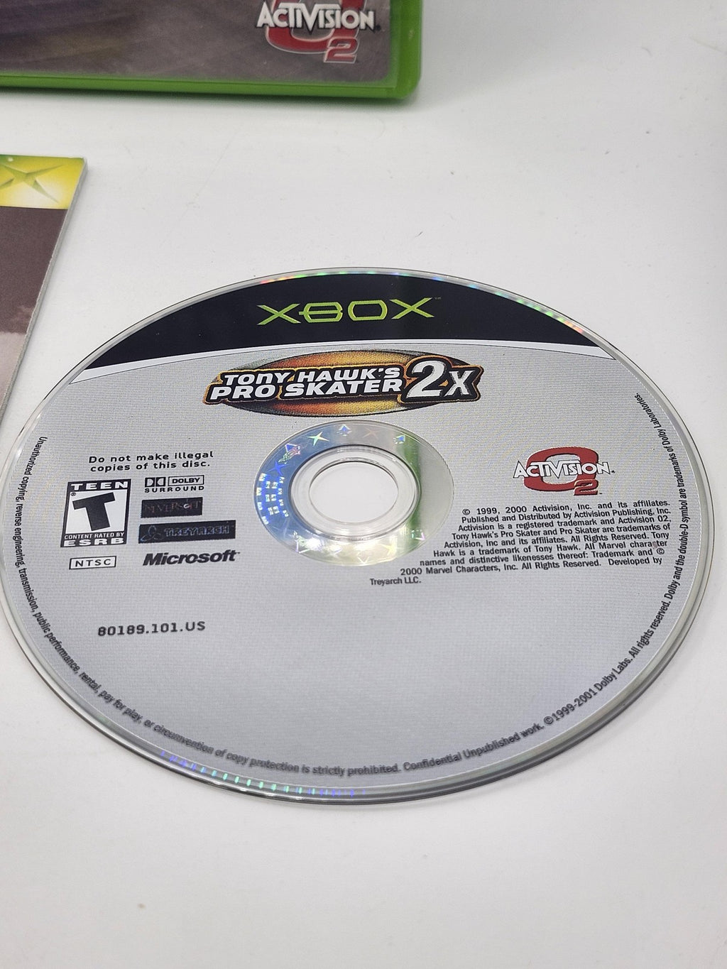 Tony Hawk's Pro Skater 2X Xbox Game CIB Activision NTSC-U/C T Teen Sports 2001
