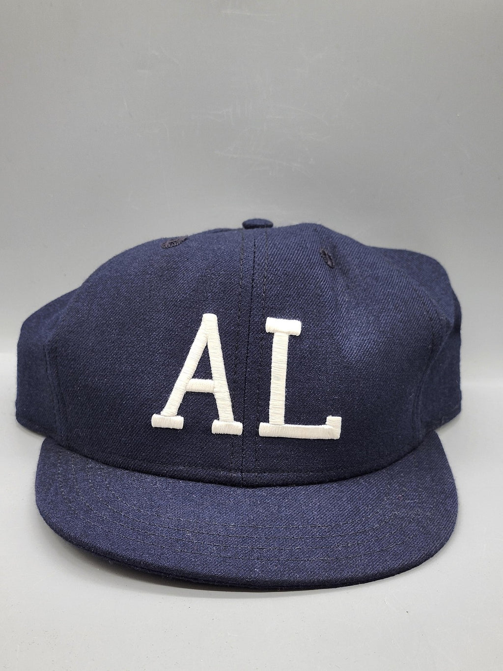 Vintage American League Hat Cap Fitted Mens 6 7/8 MLB Baseball New Era Blue