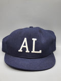 Vintage American League Hat Cap Fitted Mens 6 7/8 MLB Baseball New Era Blue