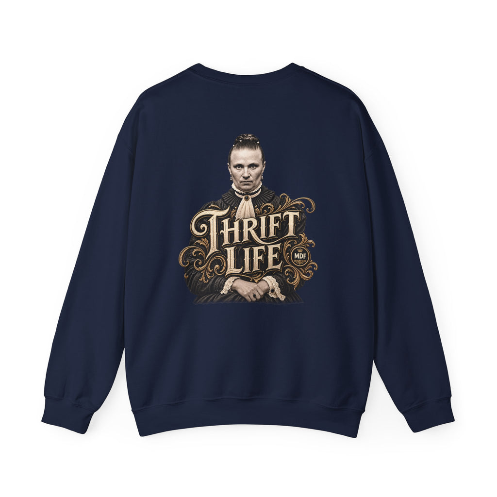 Thrift Life 001 Womens Heavy Blend™ Crewneck Sweatshirt wts