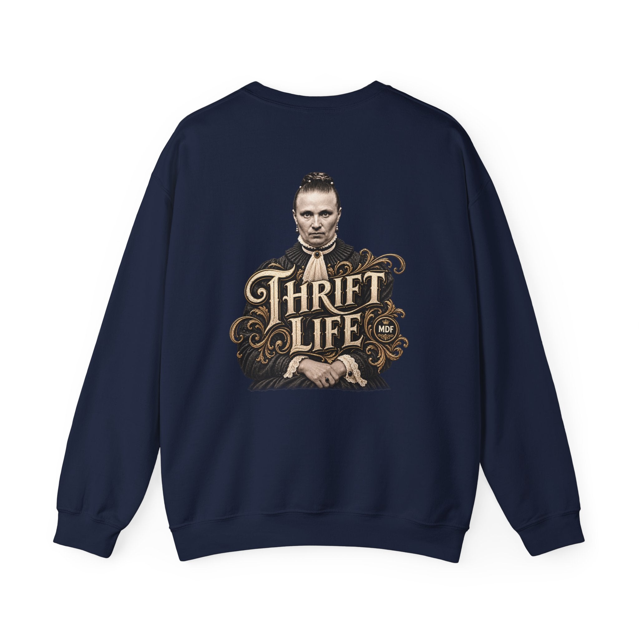 Thrift Life 001 Womens Heavy Blend™ Crewneck Sweatshirt wts