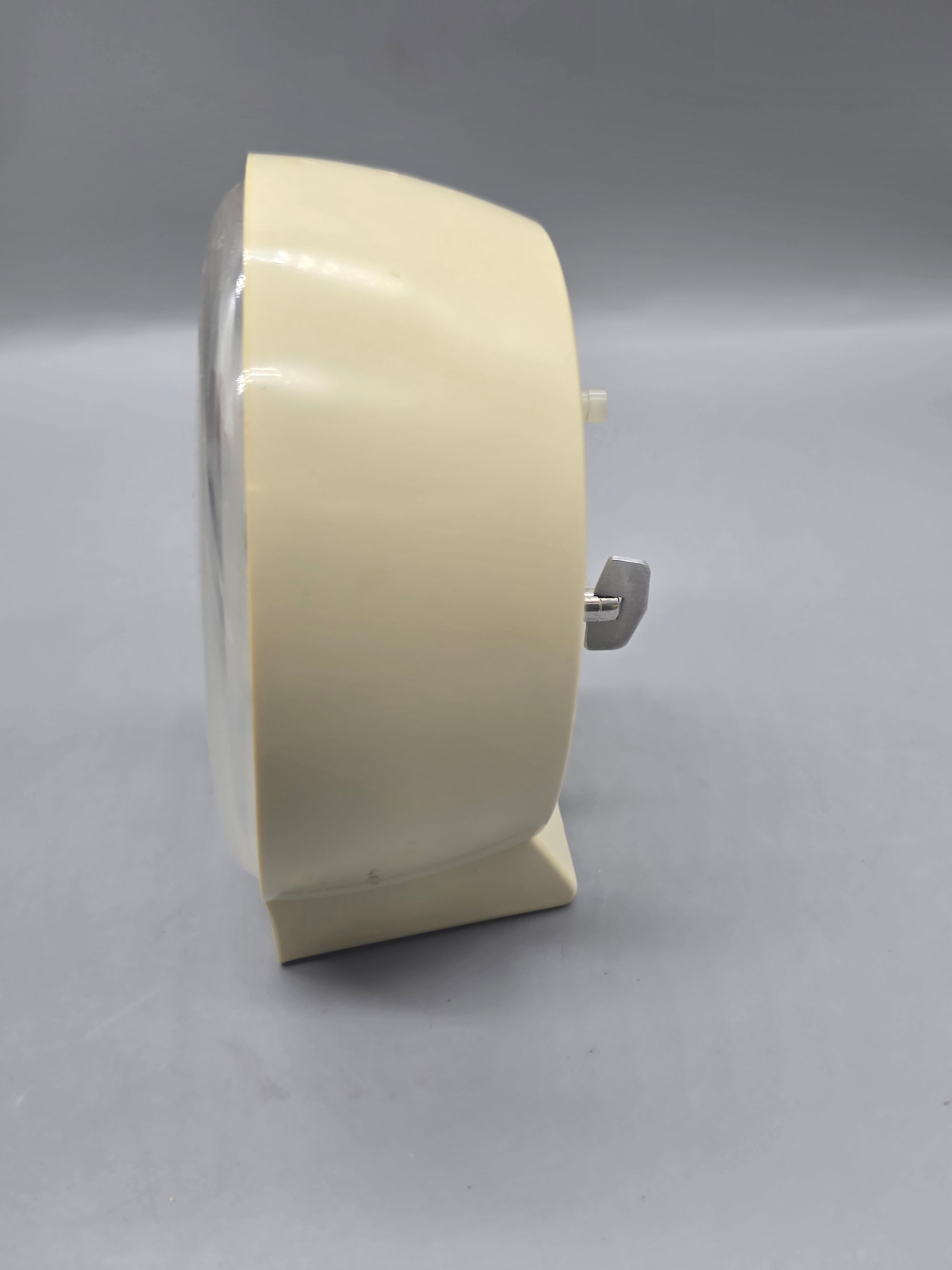Vintage Westclox Cream Alarm Clock Made in USA Glow Hands Untested