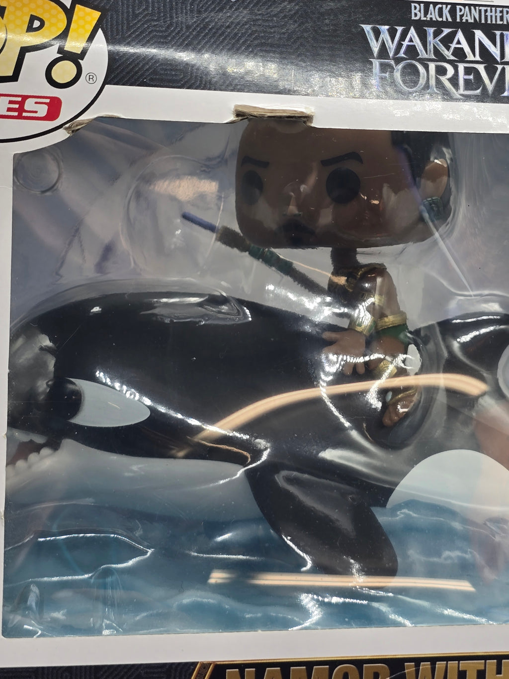 Funko Pop! Rides Marvel Black Panther Wakanda Forever Namor with Orca #116 Vinyl Figure
