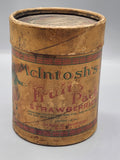 Antique McIntosh's Fruit Pack Strawberry 1 Lb Pantry Box Buffalo NY