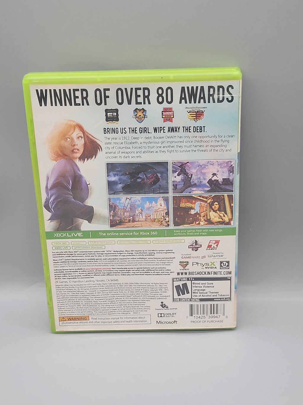 BioShock Infinite Xbox 360 Complete CIB Tested Light Scratches Manual Included