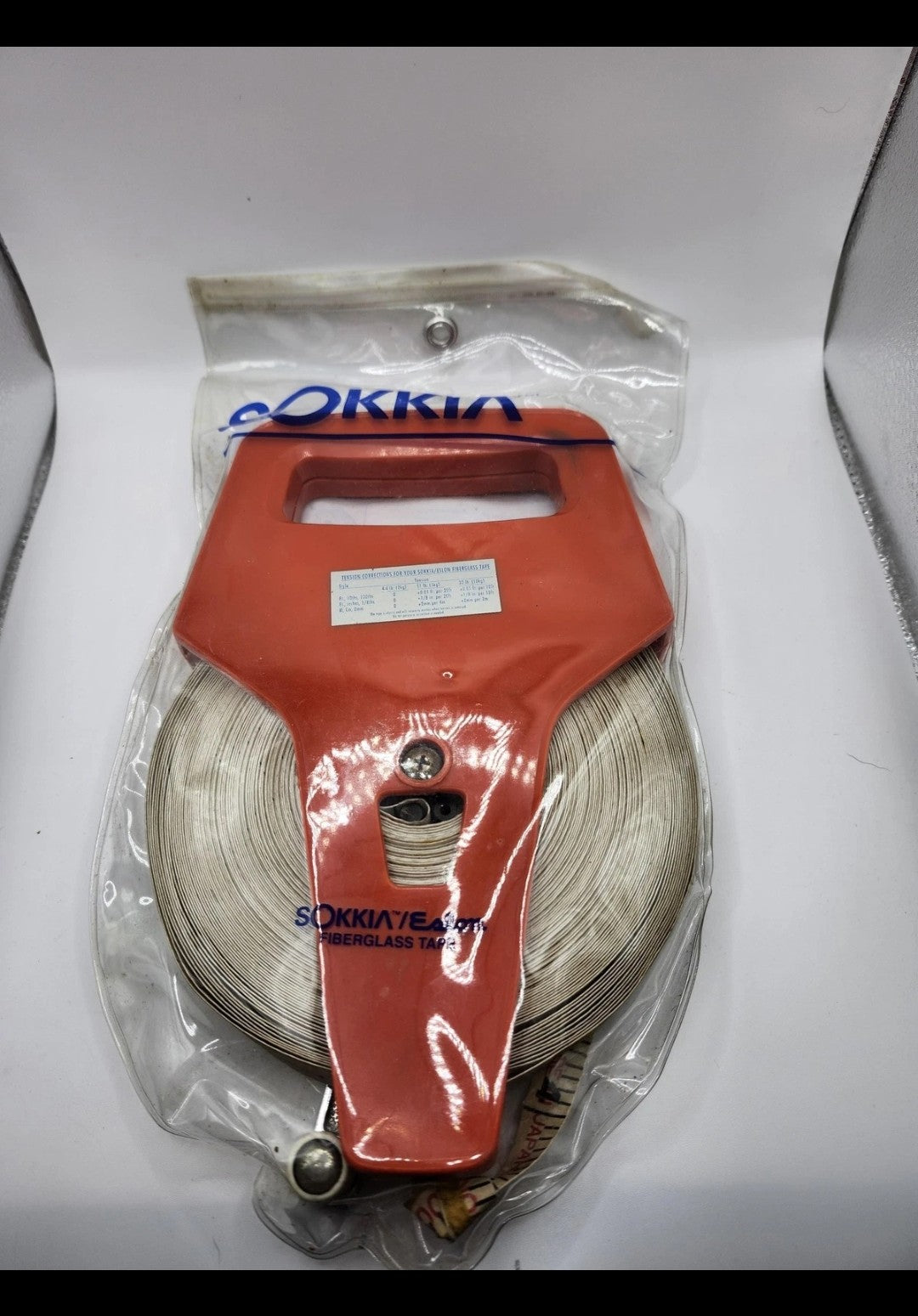SOKKIA R100F Fiberglass Measuring Tape 100 Ft Open Reel Surveying Tool