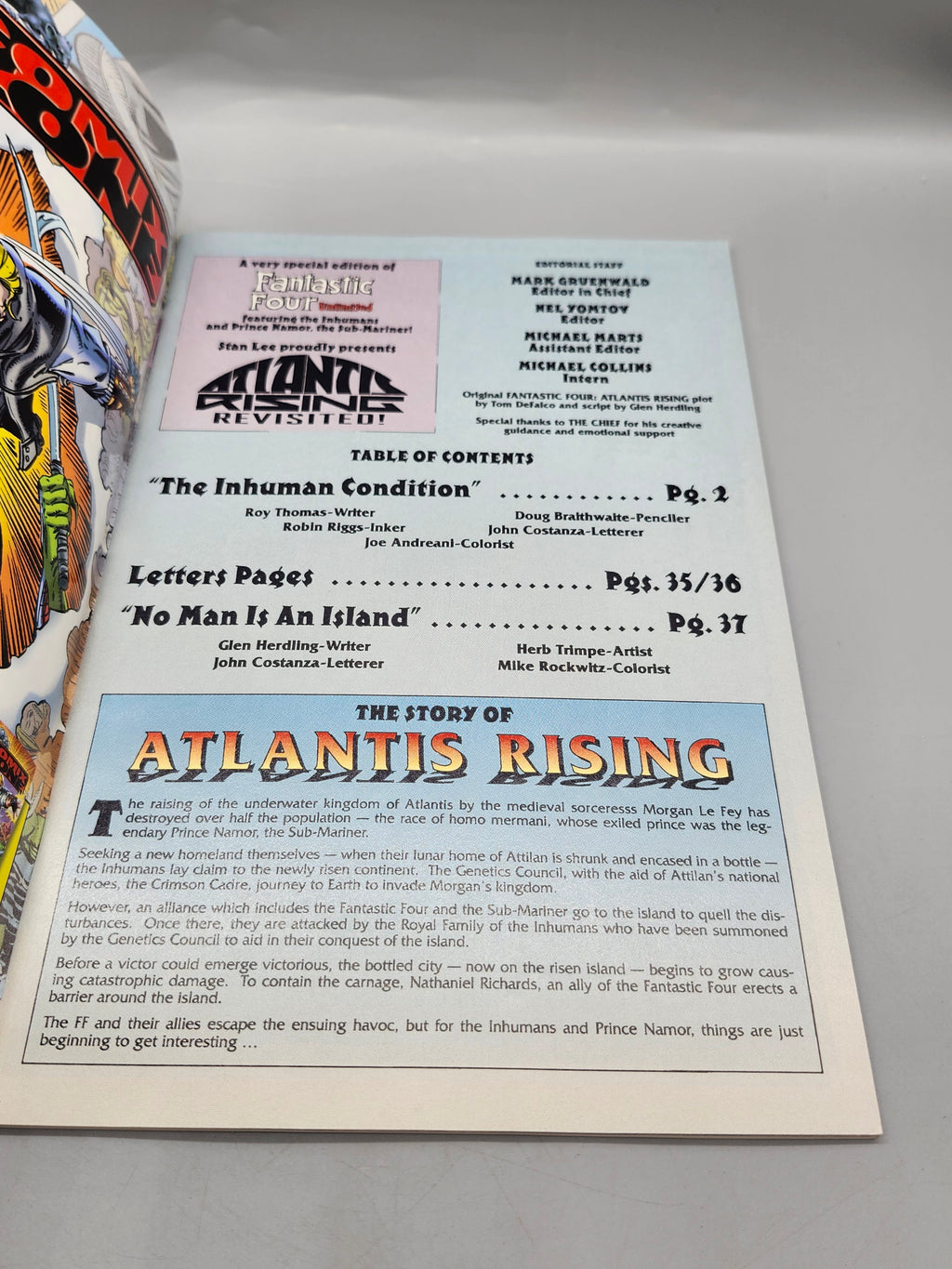 Fantastic Four Unlimited #11 Marvel Comics 1995 Direct Edition