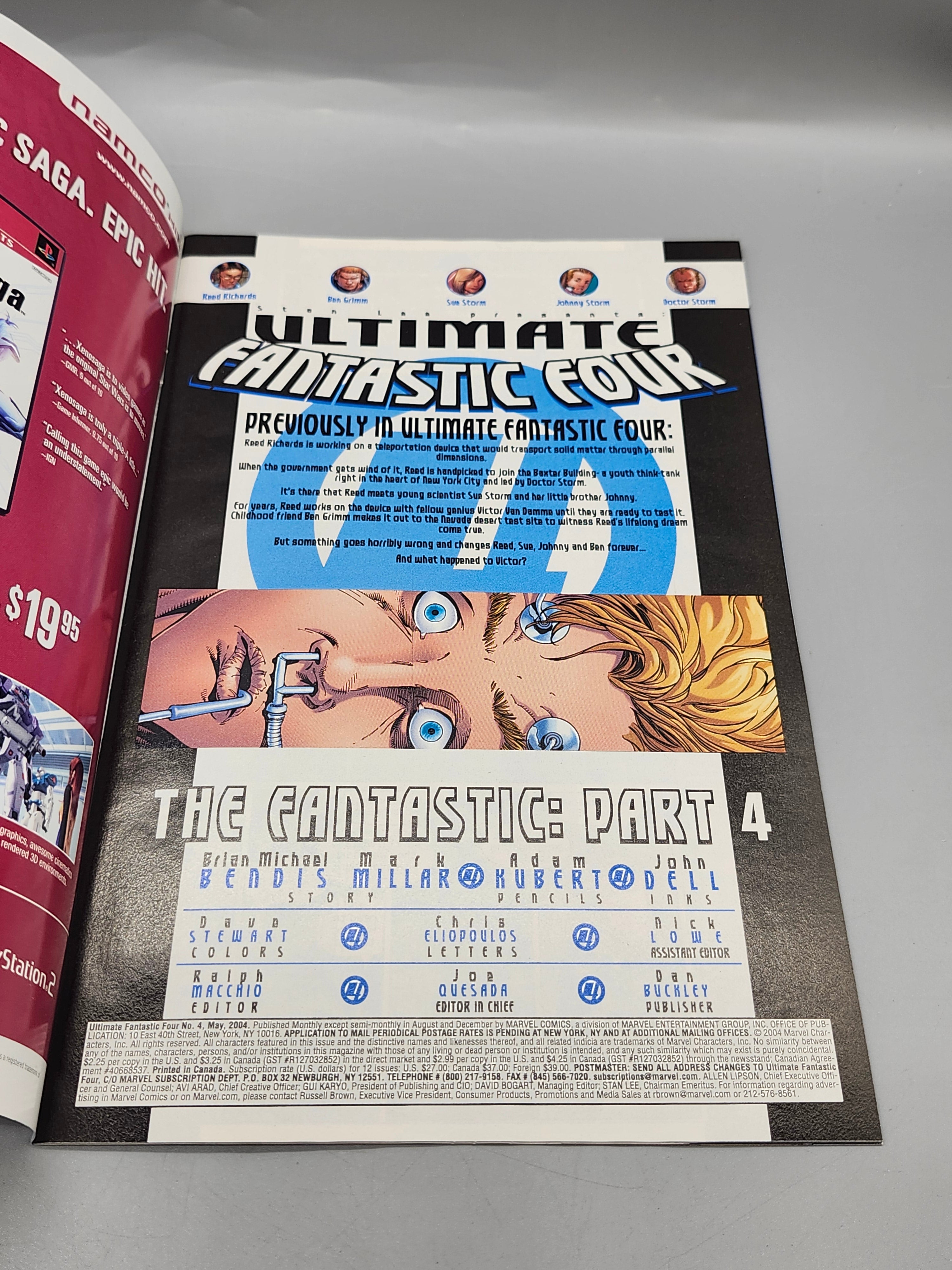 Ultimate Fantastic Four #4 (2004) Marvel Comics – The Fantastic Part 4