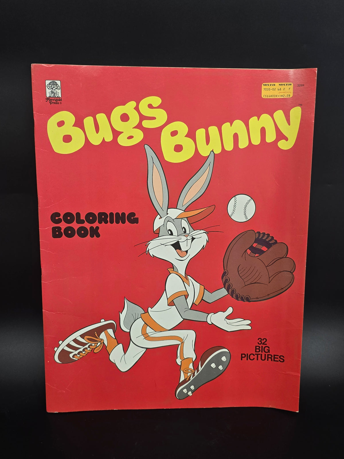 Vintage Bugs Bunny 32 Big Pictures Coloring Book Merrigold Press 1970s Partially Colored