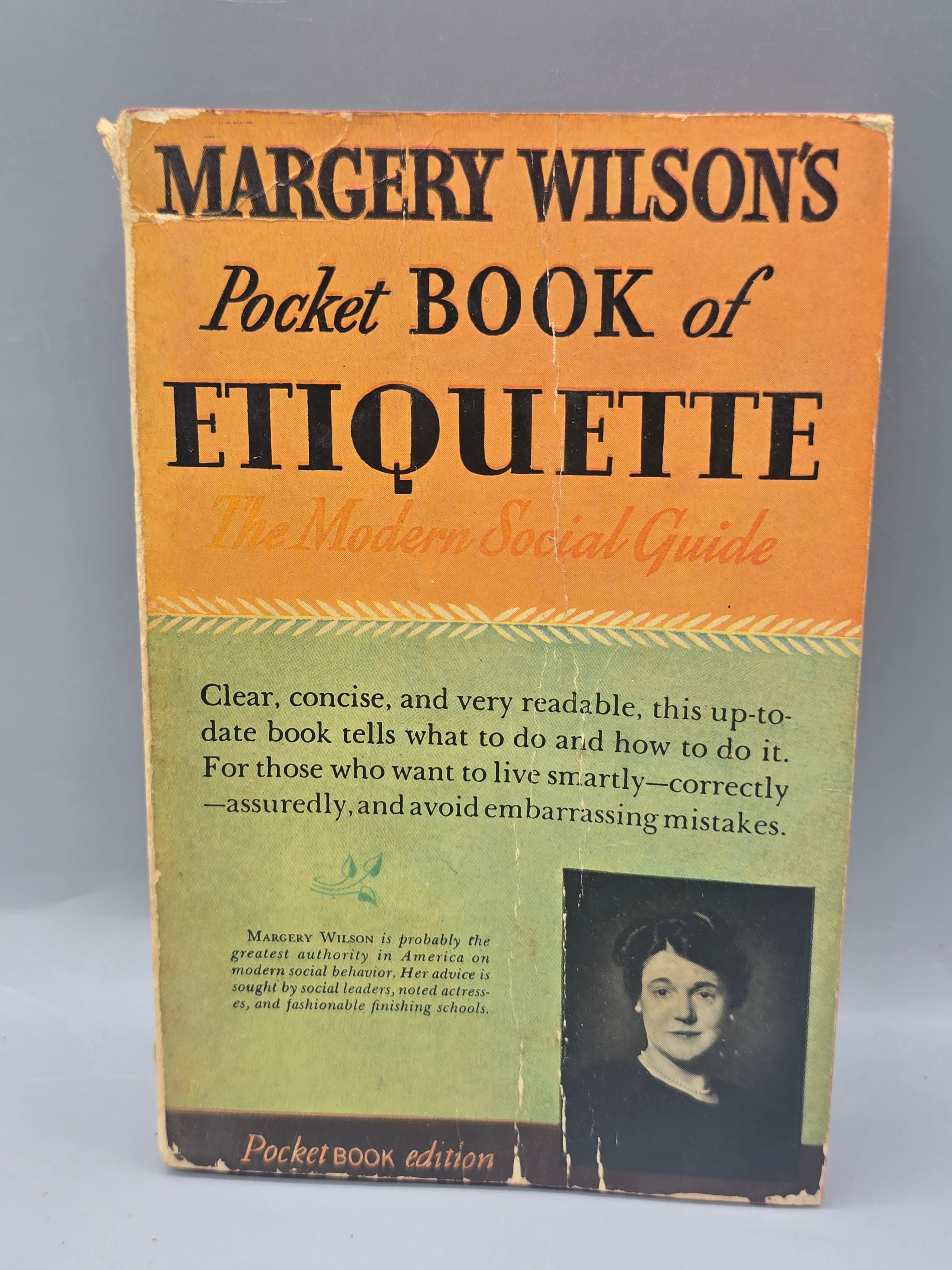 1949 1st Printing Margery Wilson’s Pocket Book of Etiquette Vintage Guide