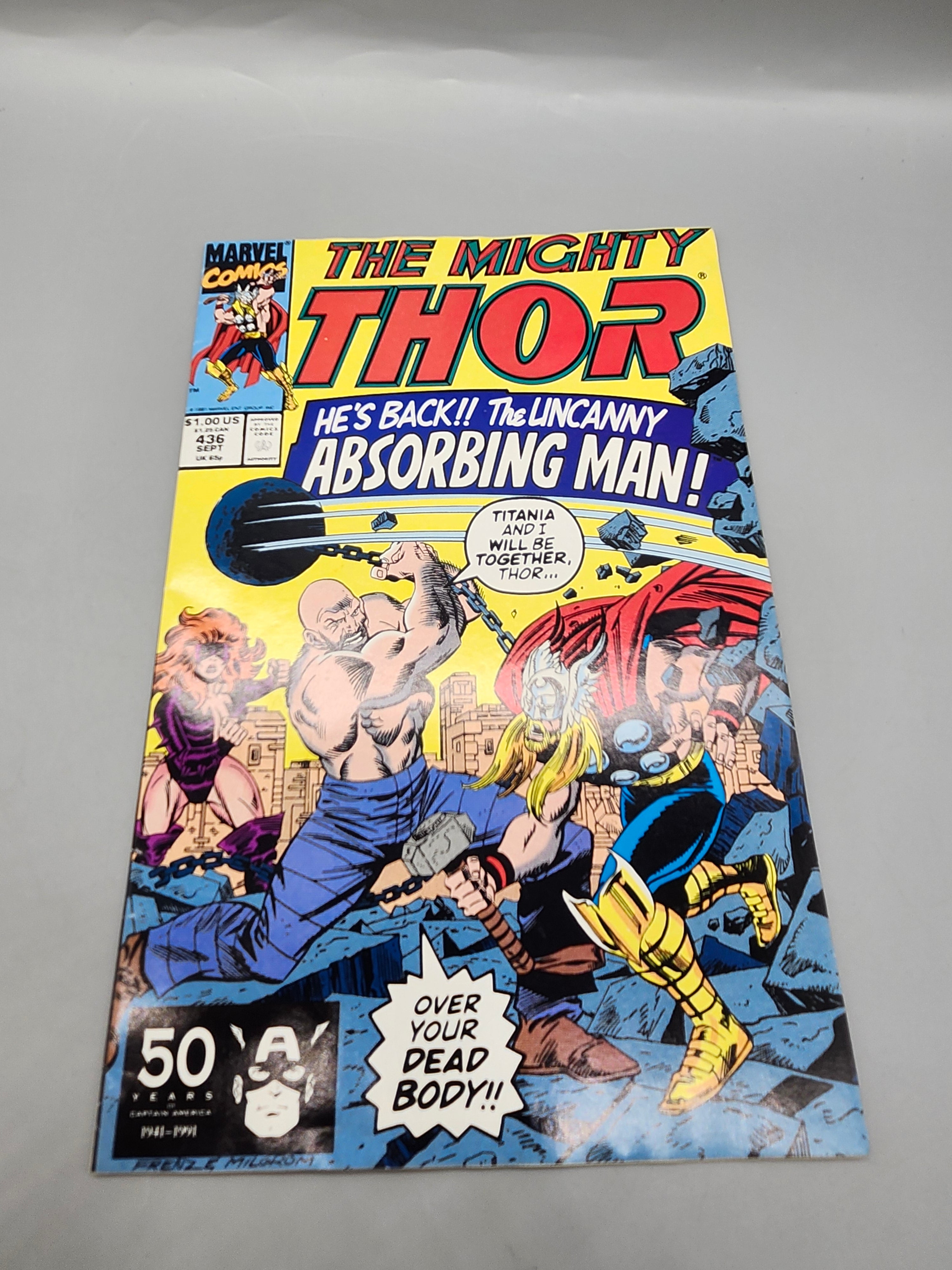 The Mighty Thor #436 (1991) – Absorbing Man & Titania – Marvel Comics