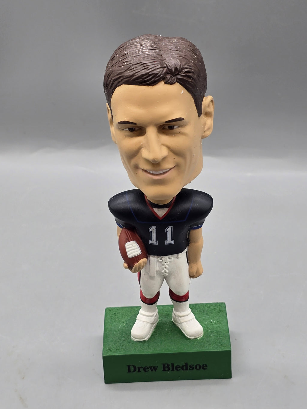 2003 McDonald's Play Makers Drew Bledsoe Buffalo Bills Bobblehead w/ Original Box