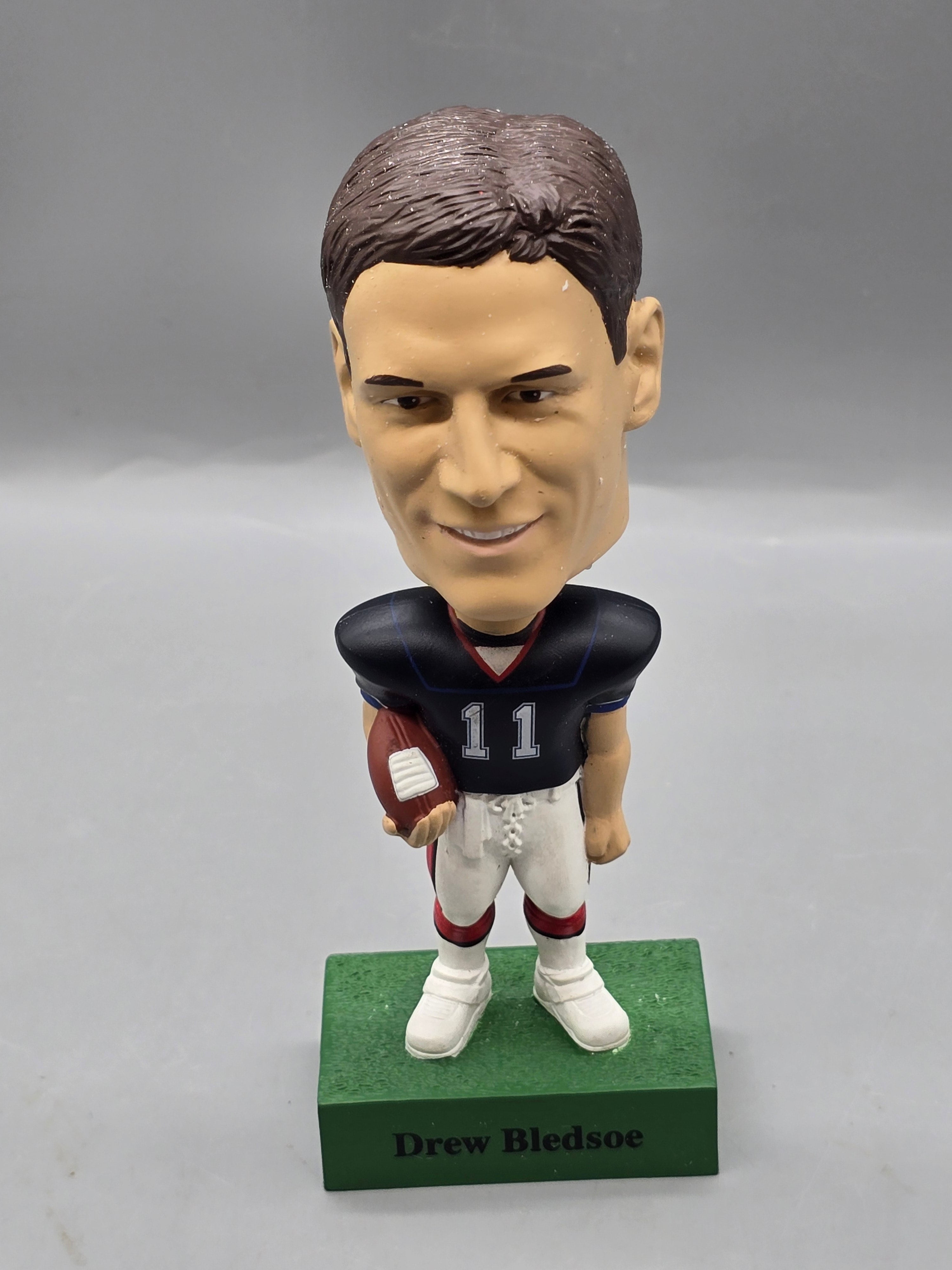 2003 McDonald's Play Makers Drew Bledsoe Buffalo Bills Bobblehead w/ Original Box