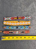 Lot of 4 Vintage Native American Style Beaded Bracelets & Wristbands Handmade