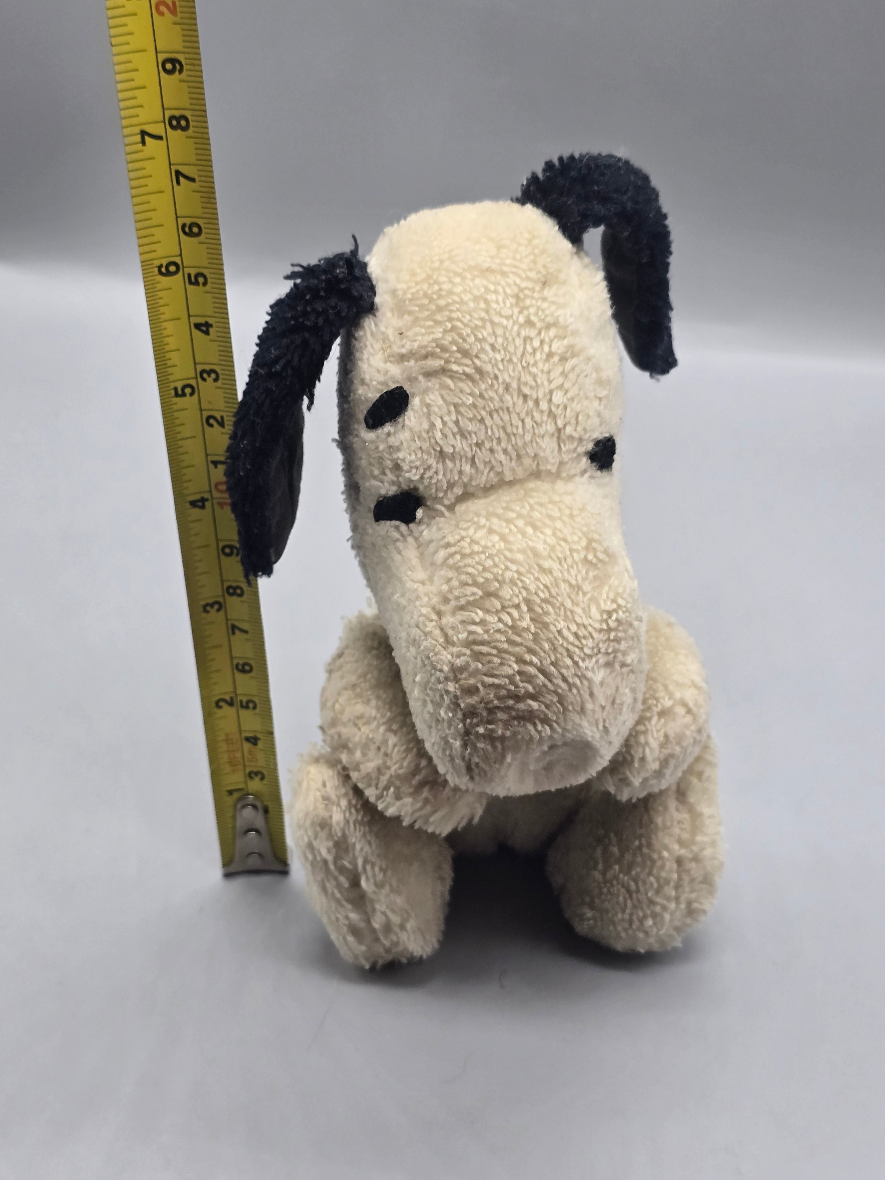 Vintage 1958 Determined Productions Snoopy Plush Peanuts Stuffed Dog 6" Charles M. Schulz