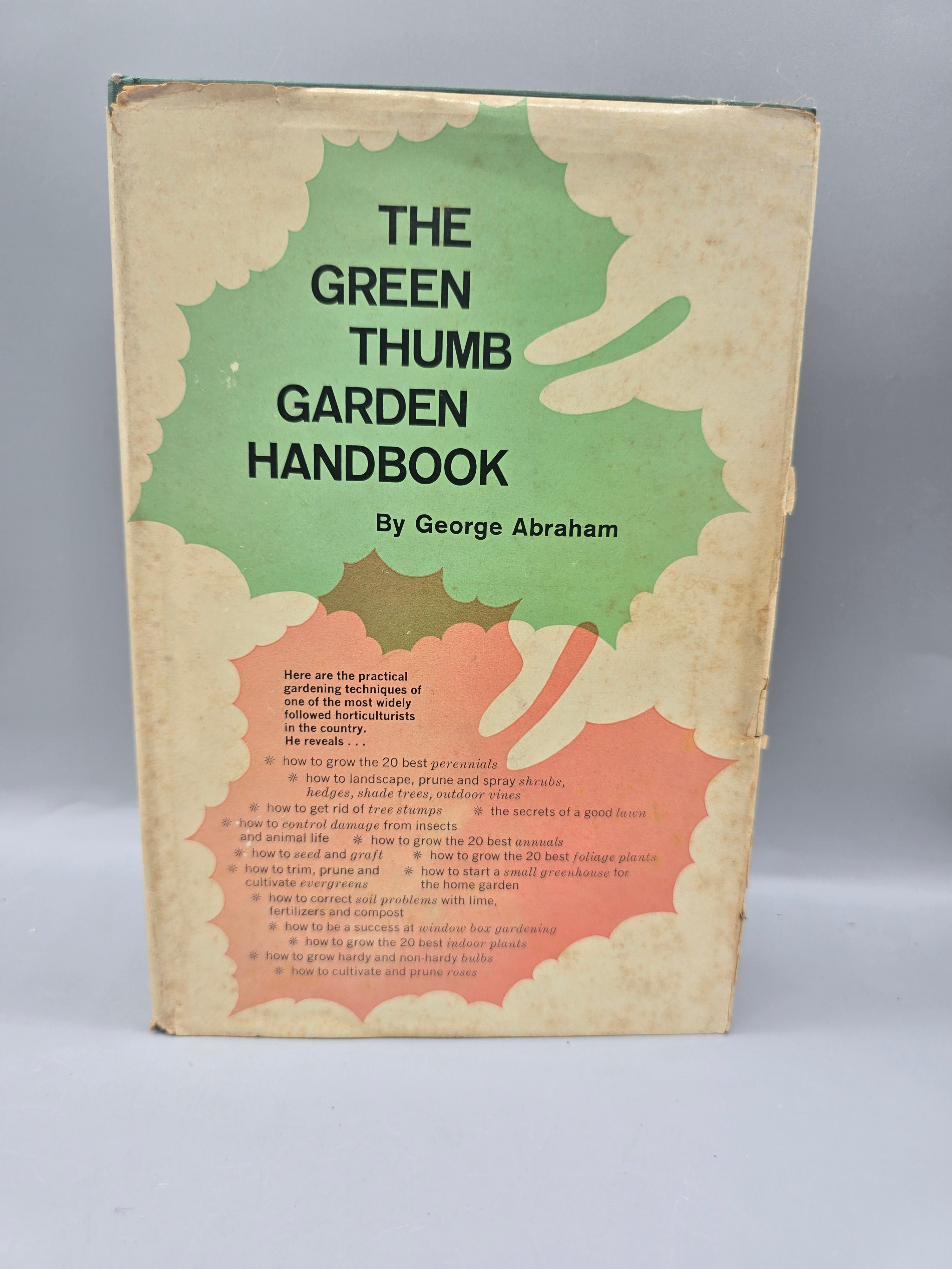 1961 The Green Thumb Garden Handbook by George Abraham Vintage Hardcover