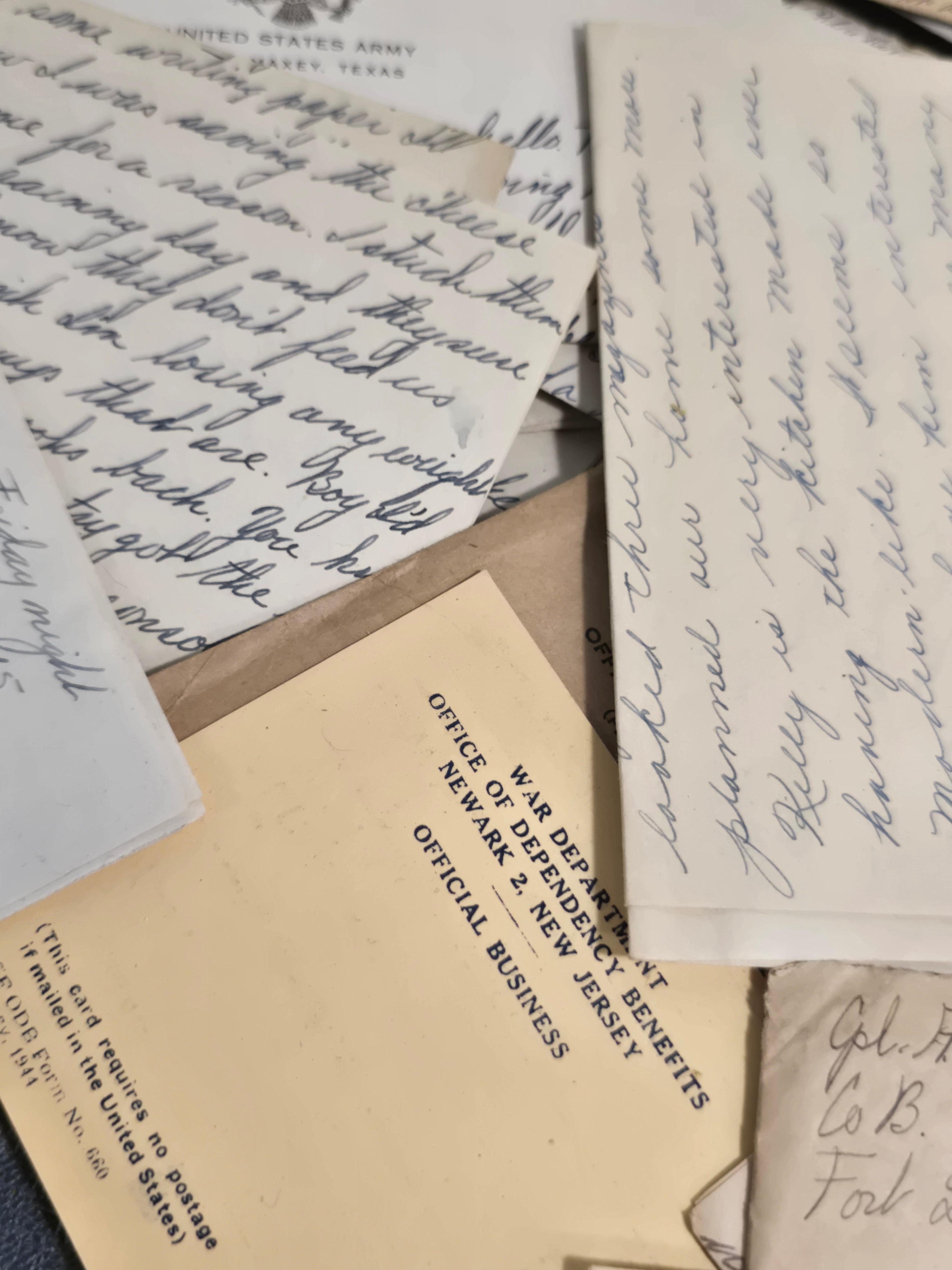 Lot of 120+ Original WWII US Army Letters, V-Mail, Envelopes, Telegrams & Military Ephemera 1944-1945