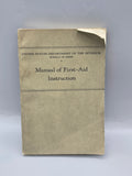 1935 Manual of First-Aid Instruction U.S. Bureau of Mines Vintage Government Handbook